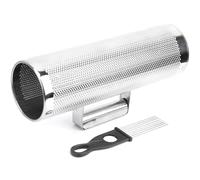 Aluminum Guiro Shaker & Scraper | 4x12in Percussion Instrument for Music Teaching/Party Performance | Bright Homophonic Sound, Rustling Effect | Sturdy & Lightweight Type A