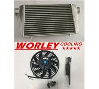 Aluminum Intercooler 450 X 300 X 75mm Front Mount 45030075 Bar&Plate&FAN new