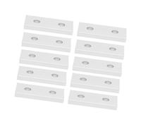 Aluminum Joining Plates 10Pcs | 2020/3030 / 4040 Series Vertical Connector | Industrial Reinforcement Brackets for Aluminum Frame Structures | 2 - Hole Design, 4-6mm Thick (2020)