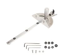 Aluminum Miter for Table Saw, Standard 27 Angle Stops Miter, Measuring Tool with Cut Aluminum Construction for Band Saw and Router Table