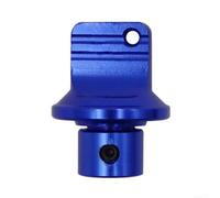 Aluminum Motorcycle Key Head Cover Pentagonal Blue per Red Hexagonal Key Head Cap for Bike Decoration Gold Alloy Key per top Cover Replacement Part Direct Purple Decorative Key Head Shell High(Blue)