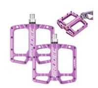 Aluminum Mountain Bike Pedals - 3 Sealed Bearing Lightweight Flat Platforms