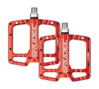 Aluminum Mountain Bike Pedals - 3 Sealed Bearing Lightweight Flat Platforms