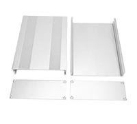 Aluminum PCB Enclosure 54x145x200mm | Heat Dissipation Box for Electronics/Instruments/DIY Projects | Sandblasted Exterior, Built - in Mounting Grooves, Split - Type Shell