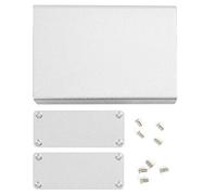 Aluminum Project Box | Die - Cast Enclosure Case for Electronics Heat Dissipation/PCB Junction/DIY | 27x66x100mm Matte Silver | Integrated Structure with Complete Accessories