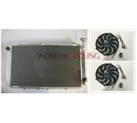 Aluminum Radiator +12"FAN FOR FORD Maverick Y60 4.2L PETROL 1988-1994 MANUAL MT