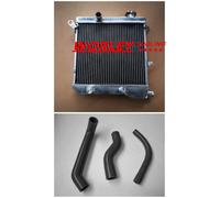 Aluminum Radiator+BLACK HOSE For Autobianchi A112 3-7 series Lancia A 112 S3/4/5