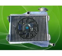 Aluminum radiator+FAN FOR 1980-1985 YAMAHA RD250 RD350 LC 4L0 4L1