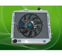 Aluminum Radiator+FAN For Renault Super 5 GT R5 R9/11 1.4 Turbo AT 1985-1991 85