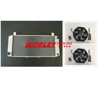 Aluminum radiator & FANS for LOTUS Esprit S3 1980-1987 manual 81 82 83 84 85 86