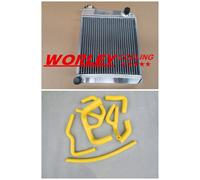 Aluminum radiator for AUSTIN ROVER MINI 1275 GT 1959-1997 Manual and YELLOW hose