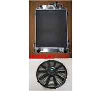 Aluminum Radiator for Ford W/Flathead Engine Manual MT 1932 32 + FAN brand new