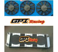 Aluminum Radiator FOR LOTUS Esprit S4/SE/S4s/V8/GT/GT3 1988-2004 +Shroud+Fans MT