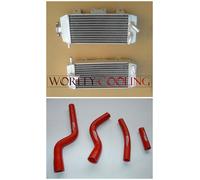 Aluminum radiator & hose for YAMAHA YZF250 YZ250F 2007 2008 2009 07 08 09 RED