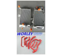 Aluminum radiator + RED silicone hose for HONDA XRV750 XRV 750 AFRICA TWIN new