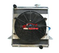 Aluminum Radiator+Shroud+Fan For Triumph TR6 TR 6 1969-1974 / TR250 1967 1968
