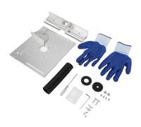 Aluminum Router Table Insert Plate | Adjustable Woodworking Bench Plate for Trimming/Carving/Slotting | 240x200mm CNC Milling Machine Plate