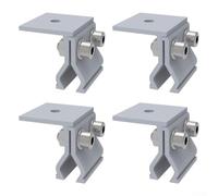 Aluminum Standing Seam Clamp 1pc Solar Mount(4pcs) | Fixes solar panels to folded roofs, aluminum alloy body, pre-assembled design, single unit pack