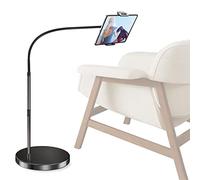 Aluminum Supporto per Tablet per Pavimento, 6.35kg Base Stabile e Altezza Regolabile iPad Stand, Collo d'oca iPad Holder per Letto e Divano per iPad, iPad Pro, Kindle e Altro 4.7-13in Tablet
