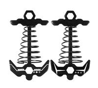 Aluminum Tent Stakes - Windproof Deck Peg, Tie Down Spring Stakes, Heavy Duty Durable Design | Picnic Boating Outdoor Camping Hiking Stability Support Ground Securing Equipment for Women Men Teens