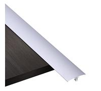 Aluminum Transitions Entry Ramp,1 Inch Wide T Shape Carpet to Tile Floor Transition Strip, Easy to Install Gap Connecting Strips(Silver,Long 100cm/39.4in)
