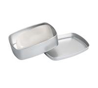 Aluminum Travel Case - 3,82 x 2,76 x 1,1 pollici, Leak-Proof Holder Durable | Rust-Resistant Travel Bathroom Dish with Lid, Portable Soap Container for Shower, Camping, Home, Outdoor Use