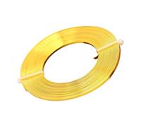 Aluminum Wire, Flexible Craft Cable, 5 Meters Flat Colored Artistic Wire, Versatile Material for Crochet Jewelry Making Earring Model Building Gardening Sculptors Electricians and Hobbyist Projects