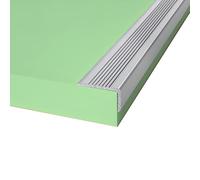AluminumProtect - Stampaggio per baguette, 90 cm, 3 pezzi, da parete e FurGuard, ideale per Impact Resi (grigio, 20 x 50 mm)