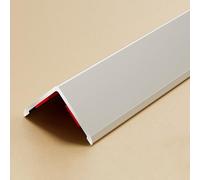 AluminumTrim - 3 protezioni autoadesive da parete e battiscopa, 100 cm, pratica e soluzione per InteriorProtect (Sle 5, 36 x 36 mm)