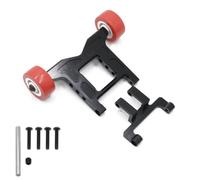 Alumiunm - Barra in lega Head Up Wheelie Bar RC fai da te parti per ARRMA 1/10 granito New Senton Big Rock Typhon 3S RC Car (nero)