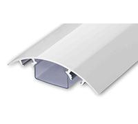 Alunovo, canalina passacavi per tv, in alluminio, laccata, diverse lunghezze, colore bianco