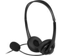Aluratek Cuffie stereo USB cablate con microfono a braccio e controlli in linea, per apprendimento a distanza, zoom, MS Teams, videoconferenze, Skype, giochi, riproduzione musicale, webinar