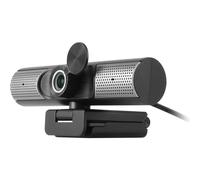 Aluratek Webcam HD 1080P, USB-C/USB-A, con altoparlanti e microfono integrati, nero, AWCS06F