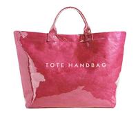 ALUSBELL Grande borsa in PVC per le donne con stampa di lettere Tote borsa da viaggio in carta kraft borsa a tracolla trasparente per trasportare tutte le borse Hobo, Rosso rosato