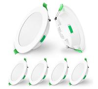 ALUSSO 6 Faretti LED da Incasso, 10W 800Lm Faretti da incasso ultra sottili Dimmerabile, Bianco Caldo 3000K Bianco Neutro 4000K Bianco Freddo 6500K Orientabili, Faretti da Bagno per Cucina, Soggiorno