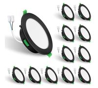 ALUSSO Faretti LED da Incasso 230V, 7W 510Lm Faretti da incasso ultra sottili Dimmerabile, Bianco Caldo 3000K Bianco Neutro 4000K Bianco Freddo 6500K, IP44 Faretti da Bagno per Cucina, Set da 12