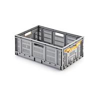 Alutec 5120 05120 - Scatola pieghevole (L x P x A), 400 x 600 x 230 mm, colore: grigio, 1 pezzo