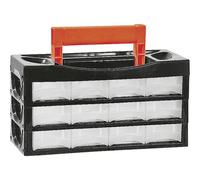 Alutec 66009 Valigetta per minuteria (L x L x A) 128 x 34 x 68 mm Scomparti: 12