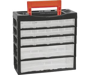 Alutec 66012 Valigetta per minuteria Scomparti: 15 Contenuto 1 pz.
