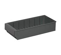 Alutec 66030 - Scatola portaoggetti (L x P x A), 400 x 183 x 81 mm, colore: Grigio scuro