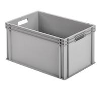 Scatola in plastica chiusa l x a p 600 320 400 mm grigio alutec 75010 1