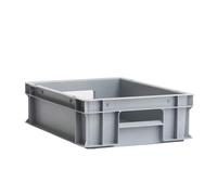 ALUTEC 75038 - Contenitore in plastica (11 litri, 40 x 30 x 12 cm, resistente al freddo e al calore, chiuso, salvaspazio, impilabile, per uso alimentare, scatola di conservazione)