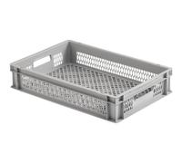 Scatola in plastica sbarrata l x a p 600 120 400 mm grigio alutec 75050 1