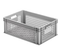 Scatola in plastica sbarrata l x a p 600 220 400 mm grigio alutec 75060 1