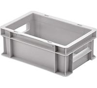 Scatola in plastica chiusa l x a p 300 120 200 mm grigio alutec 75140 1