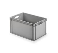 Scatola in plastica chiusa l x a p 600 320 400 mm grigio alutec 75010 1