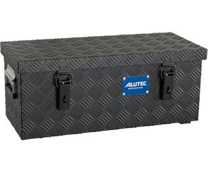 ALUTEC MÜNCHEN Scatola in alluminio Extreme 37 (colore nero, capacità 37 l, dimensioni interne (L x P x A): 600 x 250 x 250 mm/dimensioni esterne 622 x 275 x 270 mm, scatola in alluminio) 41037BLACK
