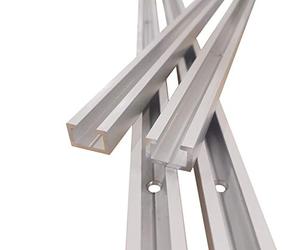 Alutec Profilo a C in alluminio, 17 x 11 mm, adatto per vite M8 anodizzata a T (4 pezzi forati da 1 m)