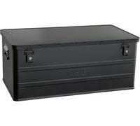 ALUTEC Scatola in alluminio Classic 142 (colore nero, capacità 142 l, dimensioni interne (L x P x A): 870 x 460 x 355 mm, dimensioni esterne 895 x 495 x 375 mm, scatola portaoggetti, scatola in