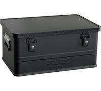 ALUTEC Scatola in alluminio Classic 48 (colore nero, capacità 48 l, dimensioni interne (L x P x A) 550 x 350 x 250 mm/dimensioni esterne 575 x 385 x 270 mm, scatola portaoggetti, scatola in alluminio)